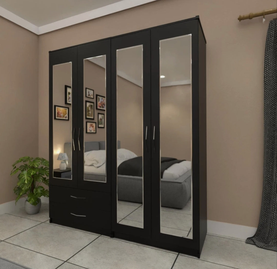 4 Doors 4 Mirrors with 2 drawrs
