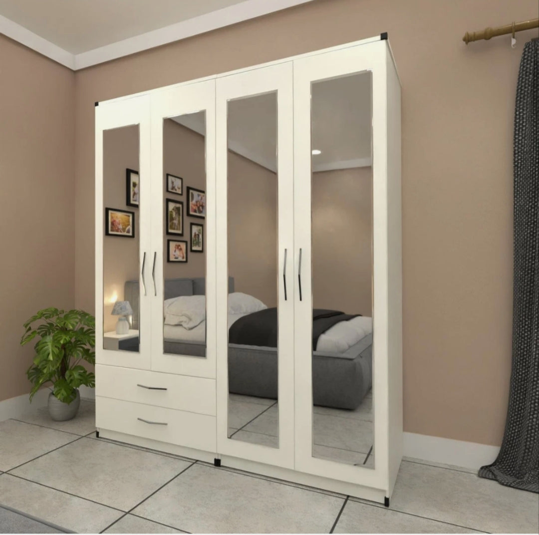 4 Doors 4 Mirrors with 2 drawrs