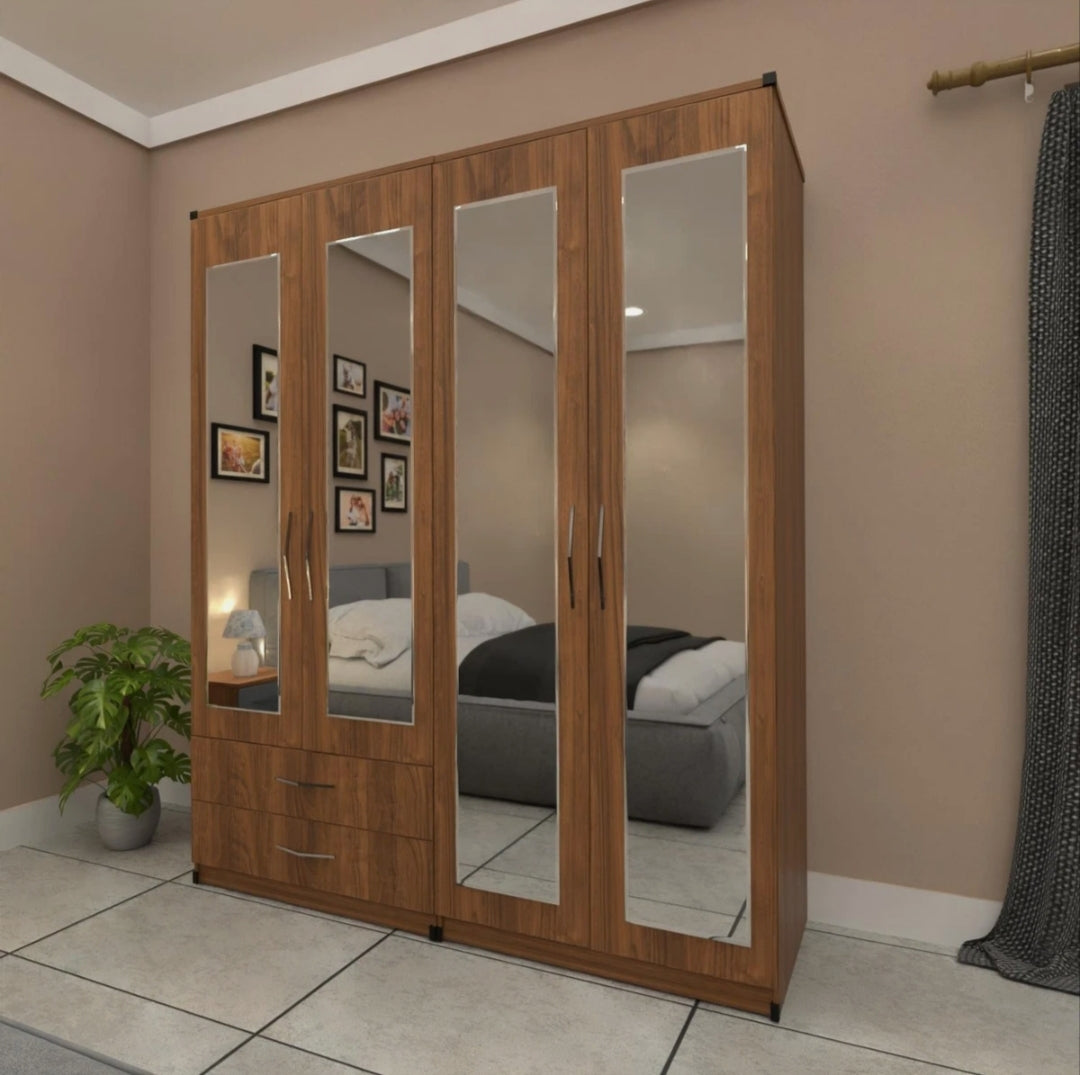 4 Doors 4 Mirrors with 2 drawrs