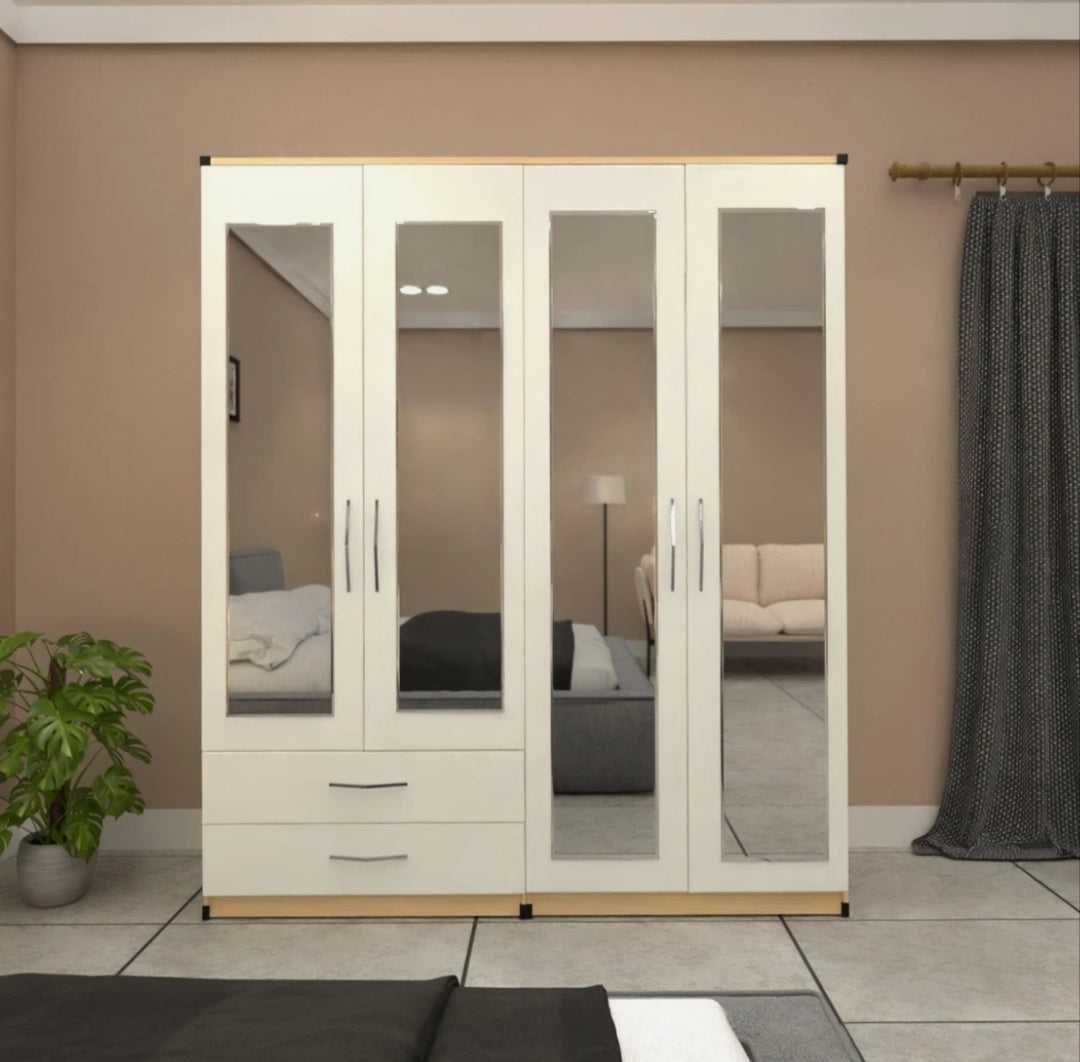 4 Doors 4 Mirrors with 2 drawrs