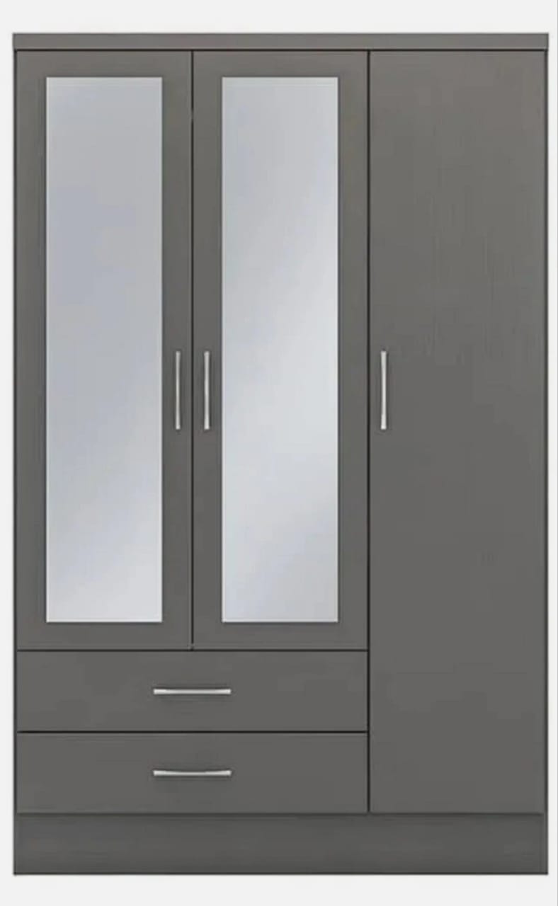 3 Door Wardrobe With 2 Drawers