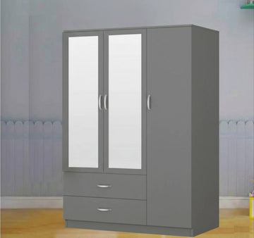 3 Door Wardrobe With 2 Drawers