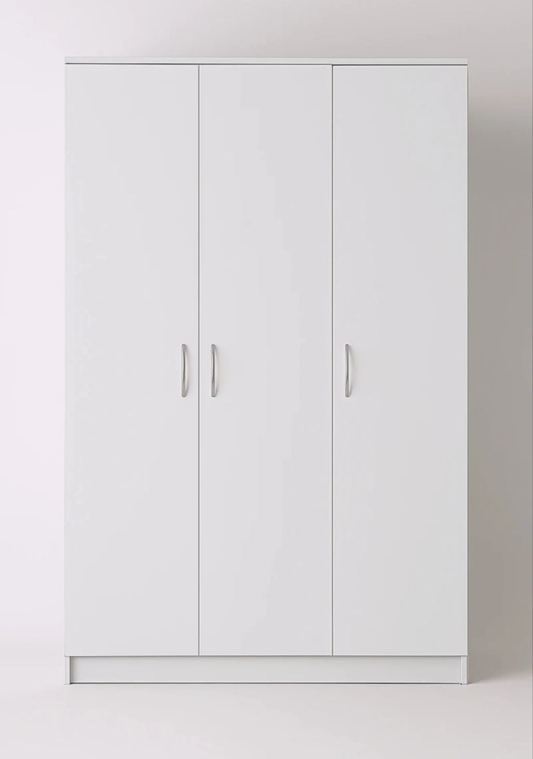 3 Door Plain Wardrobe