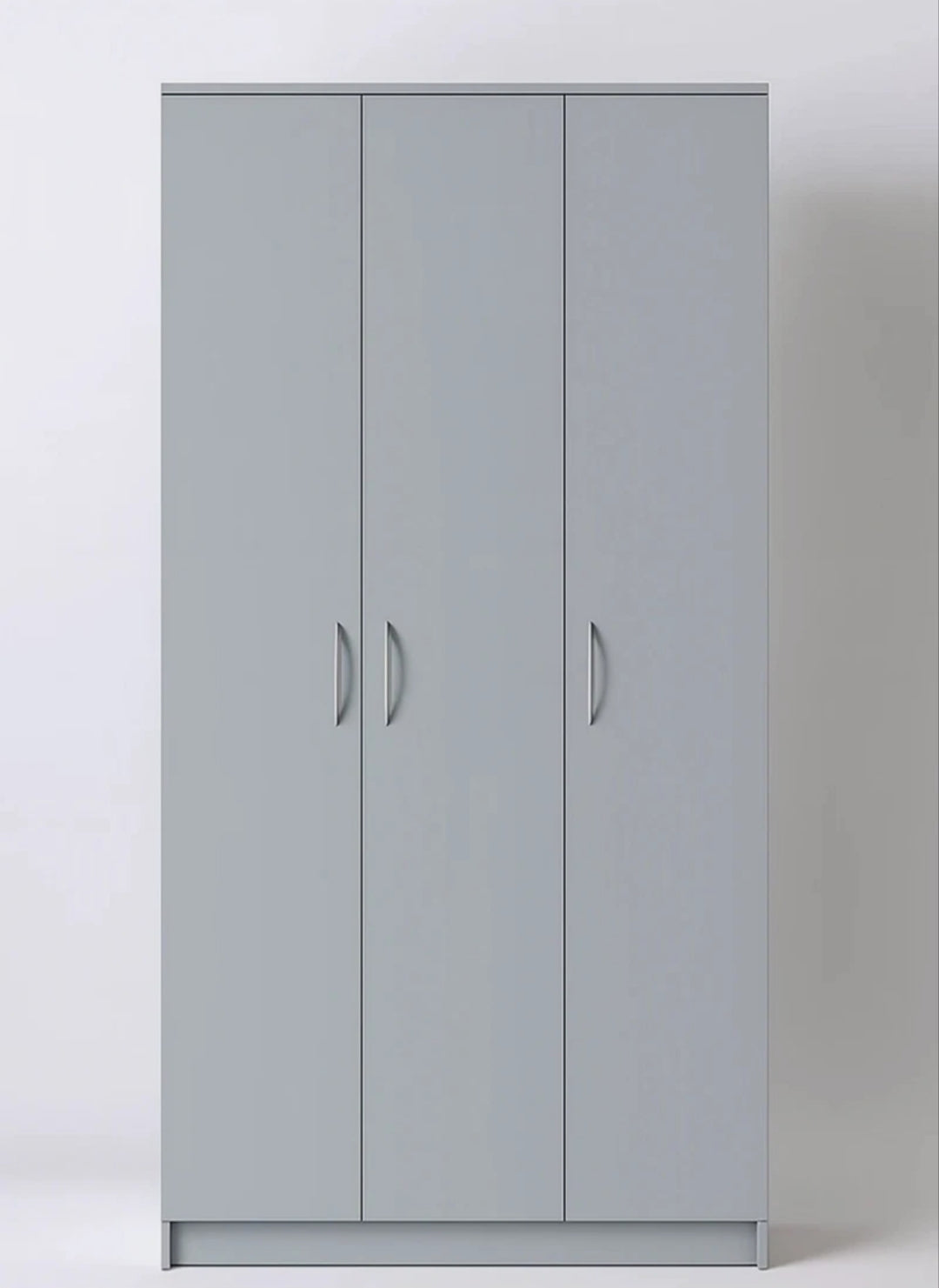 3 Door Plain Wardrobe