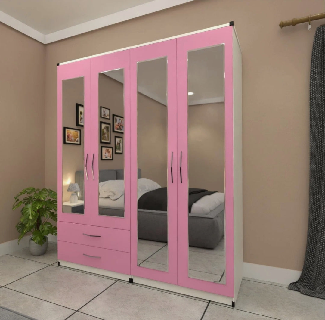 4 Doors 4 Mirrors with 2 drawrs