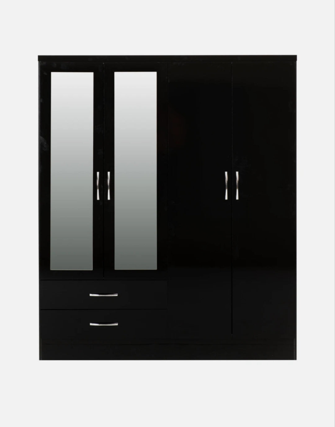 4 Door Wardrobe With 2 Drawers And 2 Mirrors